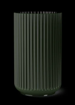 Lyngby Porcelæn Lyngby Vase H31 cm mørk grønn porselen