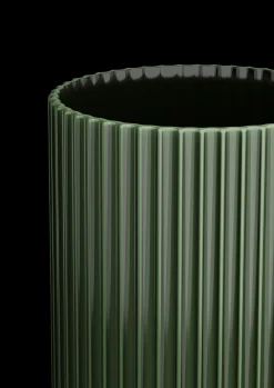 Lyngby Porcelæn Lyngby Vase H31 cm mørk grønn porselen