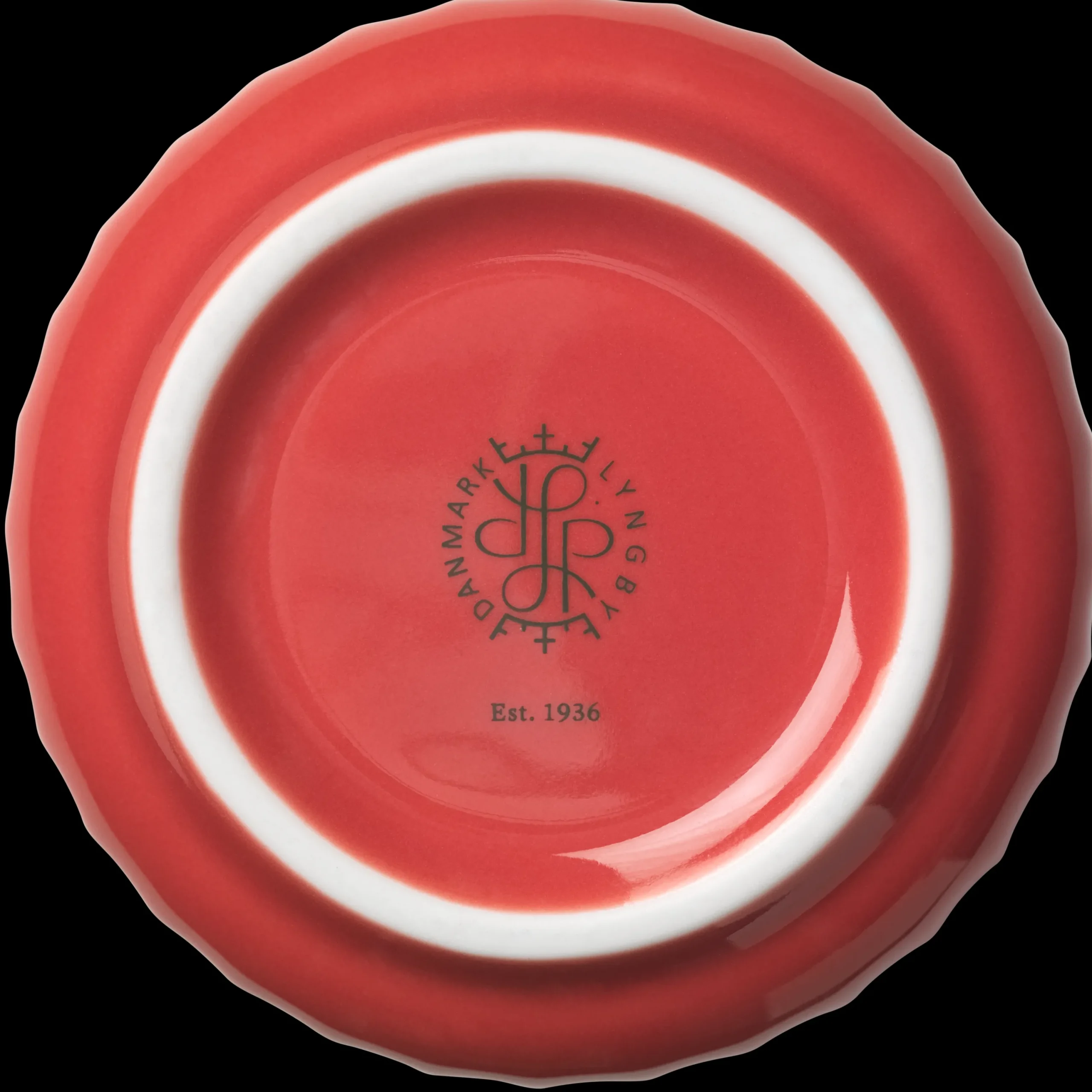 Lyngby Porcelæn Lyngby Vase H15.5 cm rød porselen - Kjøp nå