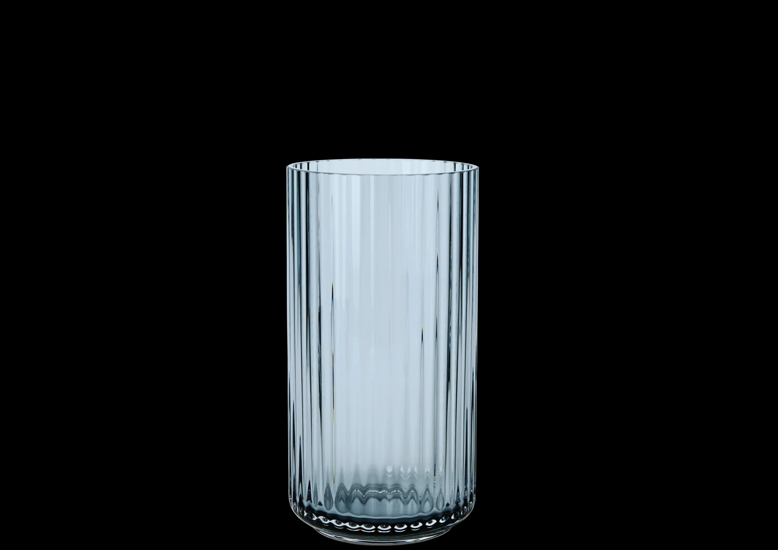 Lyngby Porcelæn Lyngby Vase H20.5 blue munnblåst glass