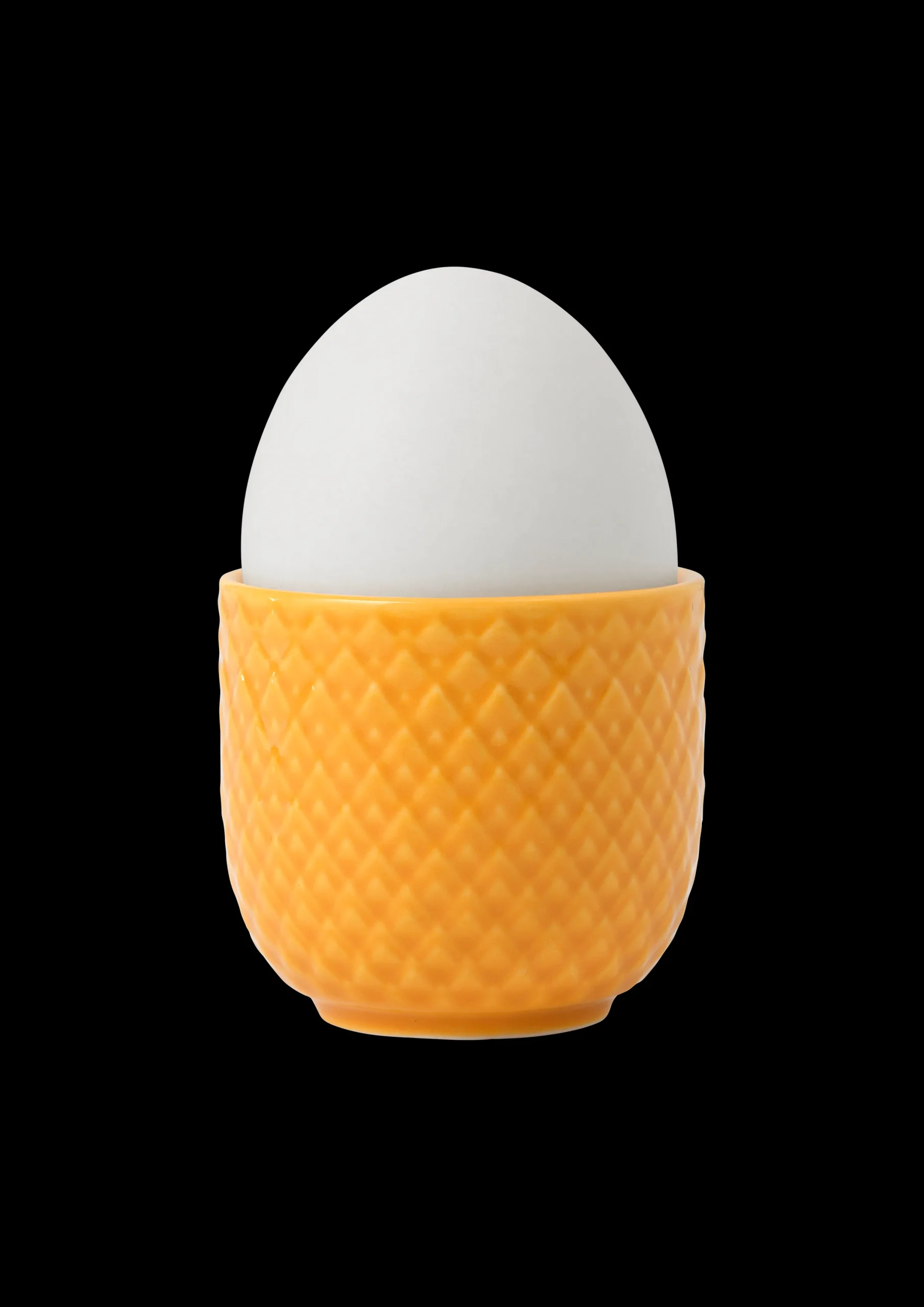 Lyngby Porcelæn Rhombe Color Eggeglass Ø5 cm gul