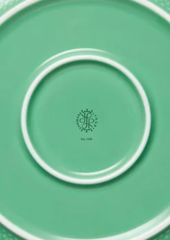 Lyngby Porcelæn Rhombe Color Serveringsskål Ø28 cm grønn