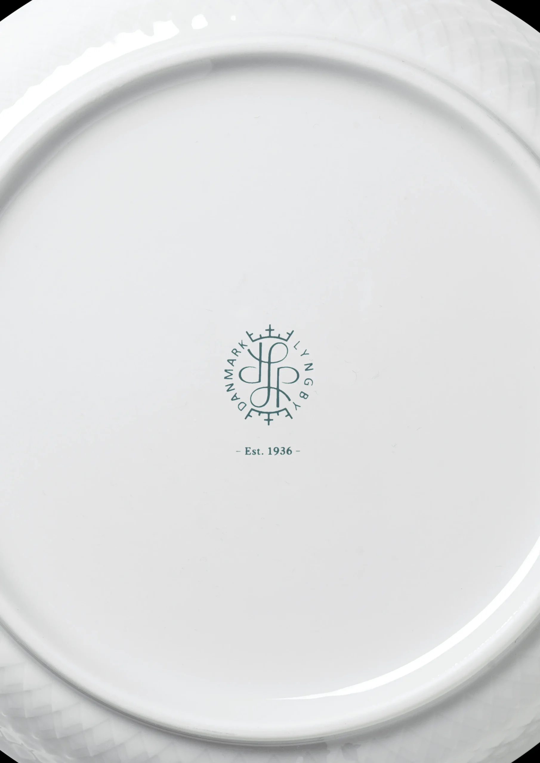 Lyngby Porcelæn Rhombe Desserttallerken Ø16 cm hvit