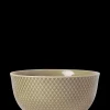 Lyngby Porcelæn Rhombe Earth Serveringsskål Ø17.5 cm clay