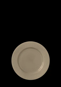 Lyngby Porcelæn Rhombe Earth Lunsjtallerken Ø23 cm clay