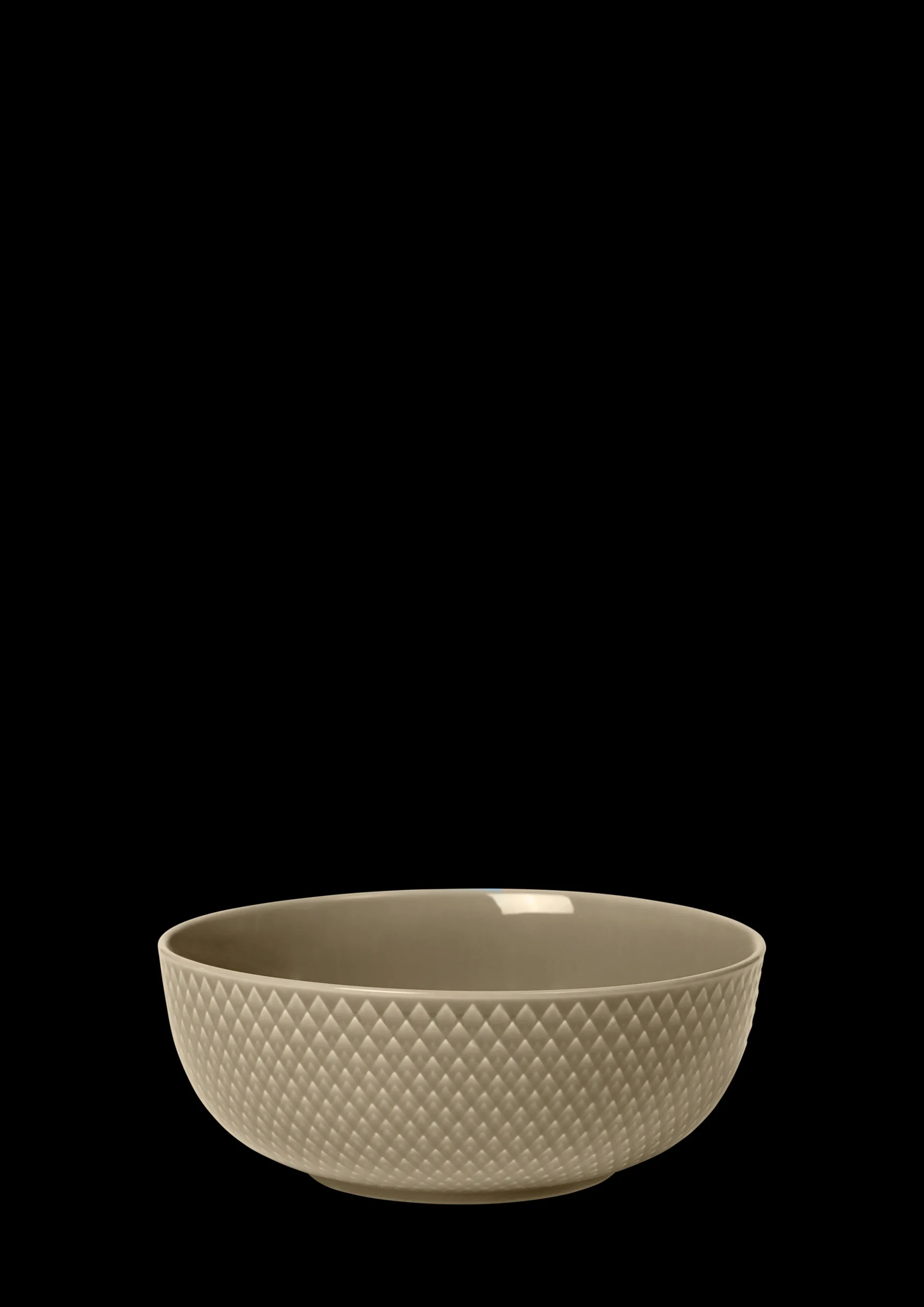 Lyngby Porcelæn Rhombe Earth Skål Ø15.5 cm clay - Kjøp nå