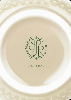 Lyngby Porcelæn Rhombe Earth Kopp med hank 39 cl marble