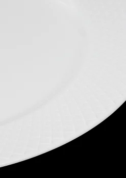Lyngby Porcelæn Rhombe Middagstallerken Ø27 cm hvit