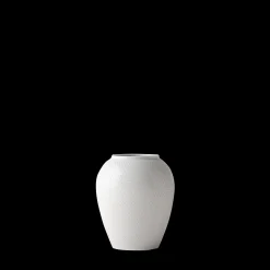 Lyngby Porcelæn Rhombe Vase H16.5 hvit porselen