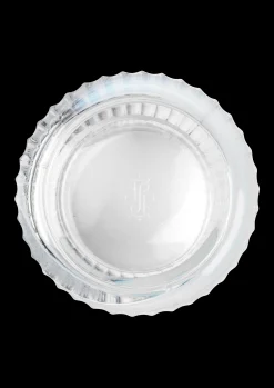 Lyngby Porcelæn Vase H20.5 cm swirl white munnblåst glass